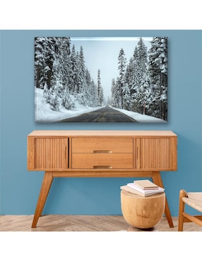Cuadro decorativo Industria Grafica Ciento 23 Camino en la nieve