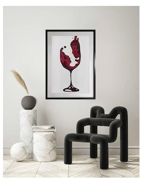 Pintura Good Wine II técnica acrílico Lune Art Gallery