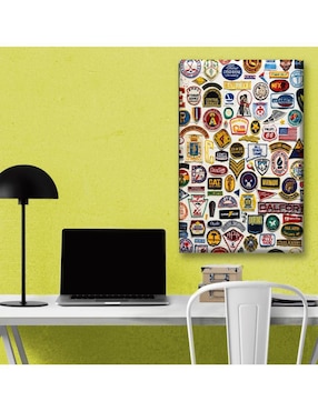 Cuadro decorativo Industria Grafica Ciento 23 Sello pared retro