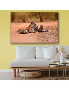 Cuadro decorativo Industria Grafica Ciento 23 Familia de tigres