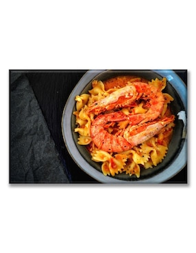 Cuadro Decorativo Industria Gráfica Ciento 23 Pasta Con Camarones