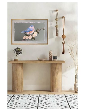 Pintura Blue Bird técnica acrílico Lune Art Gallery Pájaro
