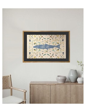 Pintura Lake Life técnica acrílico Lune Art Gallery Peces