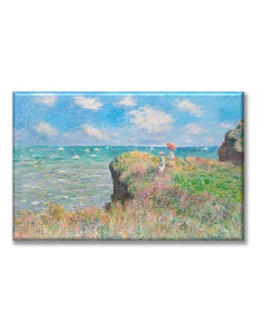 Cuadro decorativo Industria Grafica Ciento 23 Paseo por el acantilado by Claude Monet