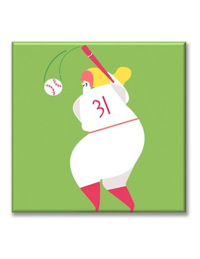 Cuadro decorativo Industria Grafica Ciento 23 Jugadora de béisbol