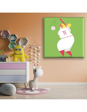 Cuadro decorativo Industria Grafica Ciento 23 Jugadora de béisbol