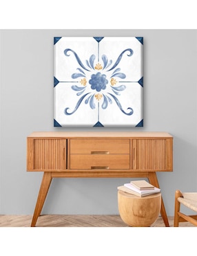 Cuadro decorativo Industria Grafica Ciento 23 Azulejo de flor