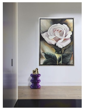 Pintura Rosa Rosa técnica acrílico Lune Art Gallery Flores