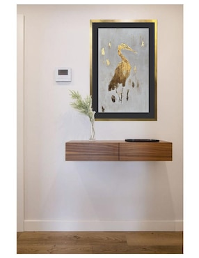 Pintura Ave de Oro técnica acrílico Lune Art Gallery AnimalArt