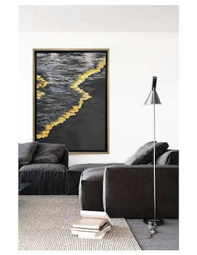 Pintura Mar Negro técnica mixta Lune Art Gallery