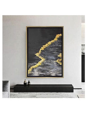 Pintura Mar Negro técnica mixta Lune Art Gallery