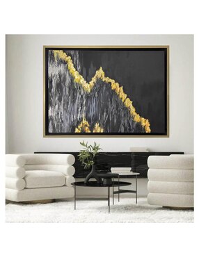 Pintura Mar Negro técnica mixta Lune Art Gallery