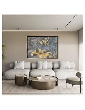 Pintura Gold Moon técnica mixta Lune Art Gallery