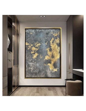 Pintura Gold Moon técnica mixta Lune Art Gallery