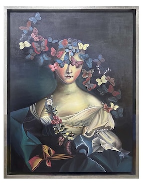 Pintura Mariposas y Misterio técnica óleo Lune Art Gallery Mariposas