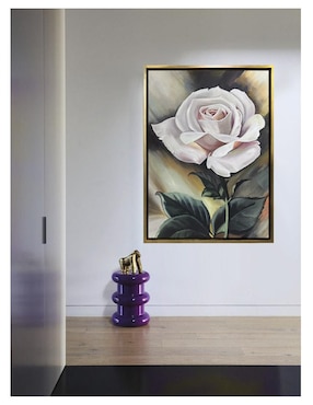 Pintura Rosa Rosa técnica acrílico Lune Art Gallery Flores