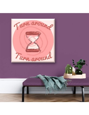 Cuadro decorativo Industria Grafica Ciento 23 Espiral rosa