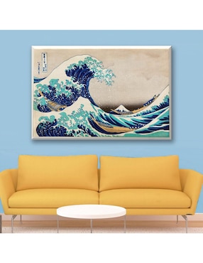 Cuadro decorativo Industria Grafica Ciento 23 La gran ola de Kanawaga