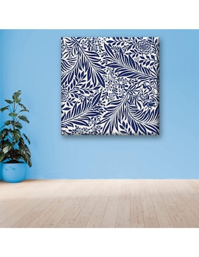 Cuadro decorativo Industria Grafica Ciento 23 Hojas azules