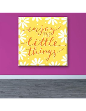 Cuadro decorativo Industria Grafica Ciento 23 Frase con margaritas