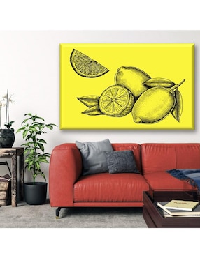 Cuadro decorativo Industria Grafica Ciento 23 Limones a lápiz