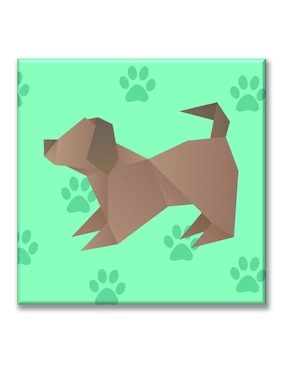 Cuadro decorativo Industria Grafica Ciento 23 Perro origami