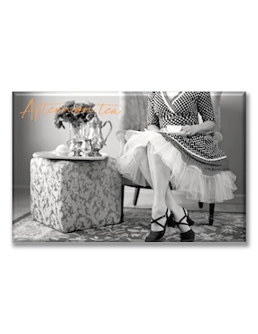 Cuadro decorativo Industria Grafica Ciento 23 Té blanco y negro