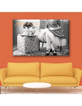 Cuadro decorativo Industria Grafica Ciento 23 Té blanco y negro