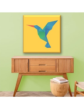 Cuadro decorativo Industria Grafica Ciento 23 Colibrí origami
