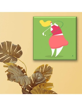 Cuadro decorativo Industria Grafica Ciento 23 Jugadora de golf