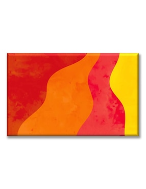 Cuadro decorativo Industria Grafica Ciento 23 Ondas naranjas