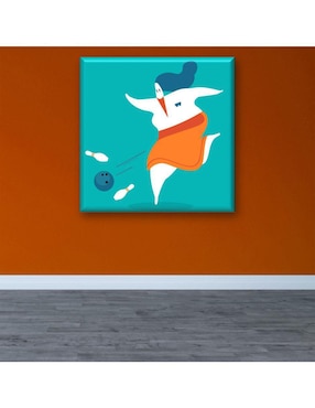 Cuadro decorativo Industria Grafica Ciento 23 Jugadora de boliche