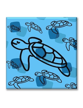 Cuadro decorativo Industria Grafica Ciento 23 Tortugas nadando