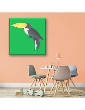 Cuadro decorativo Industria Grafica Ciento 23 Tucan origami