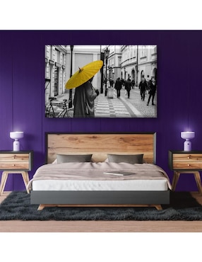 Cuadro decorativo Industria Grafica Ciento 23 Sombrilla amarilla
