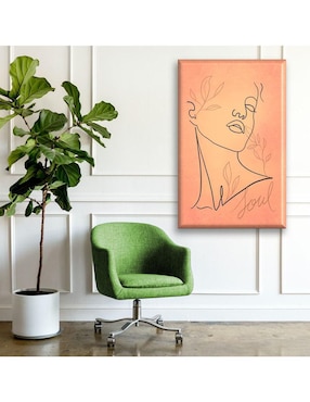 Cuadro decorativo Industria Grafica Ciento 23 Mujer silueta