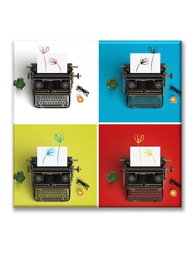 Cuadro decorativo Industria Grafica Ciento 23 Maquina de escribir