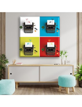 Cuadro decorativo Industria Grafica Ciento 23 Maquina de escribir