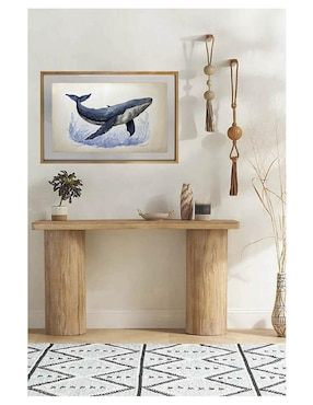 Pintura Ballena Azul técnica acrílico Lune Art Gallery