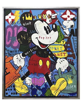Pintura Mickey in society técnica acrílico Lune Art Gallery Mickey