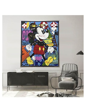 Pintura Mickey in society técnica acrílico Lune Art Gallery Mickey