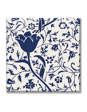 Cuadro Decorativo Industria Gráfica Ciento 23 Tapiz Rosa Azul