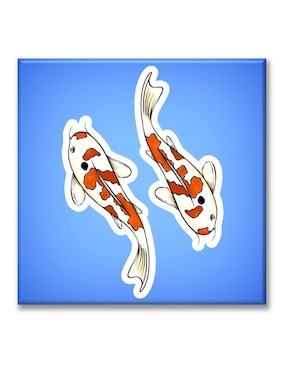 Cuadro decorativo Industria Grafica Ciento 23 Stickers peces koi