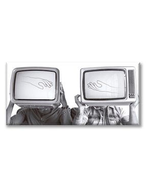 Cuadro decorativo Industria Grafica Ciento 23 Cabeza de televisión