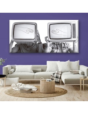 Cuadro decorativo Industria Grafica Ciento 23 Cabeza de televisión