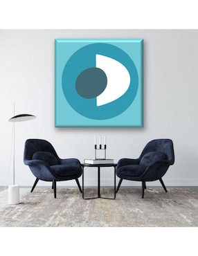 Cuadro decorativo Industria Grafica Ciento 23 Formas azuladas