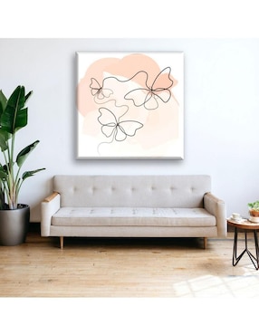 Cuadro decorativo Industria Grafica Ciento 23 Líneas mariposas