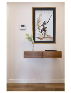 Pintura Cowboy técnica acrílico Lune Art Gallery