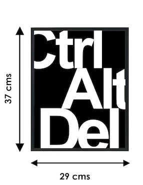 Cuadro decorativo Pixelarte letras