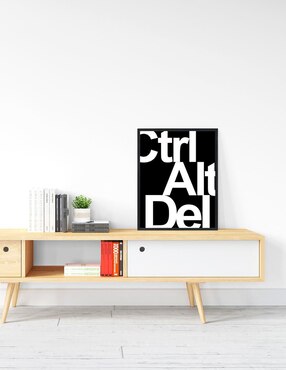 Cuadro decorativo Pixelarte letras